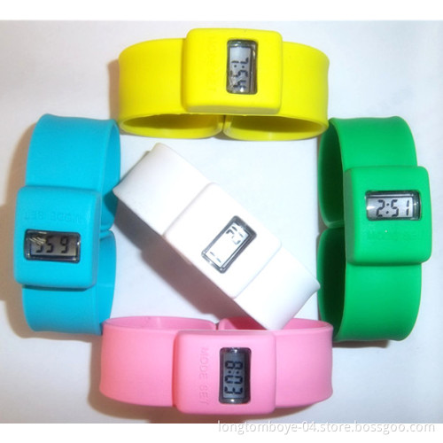 Slap Electronic Silicone Bracelet Watch